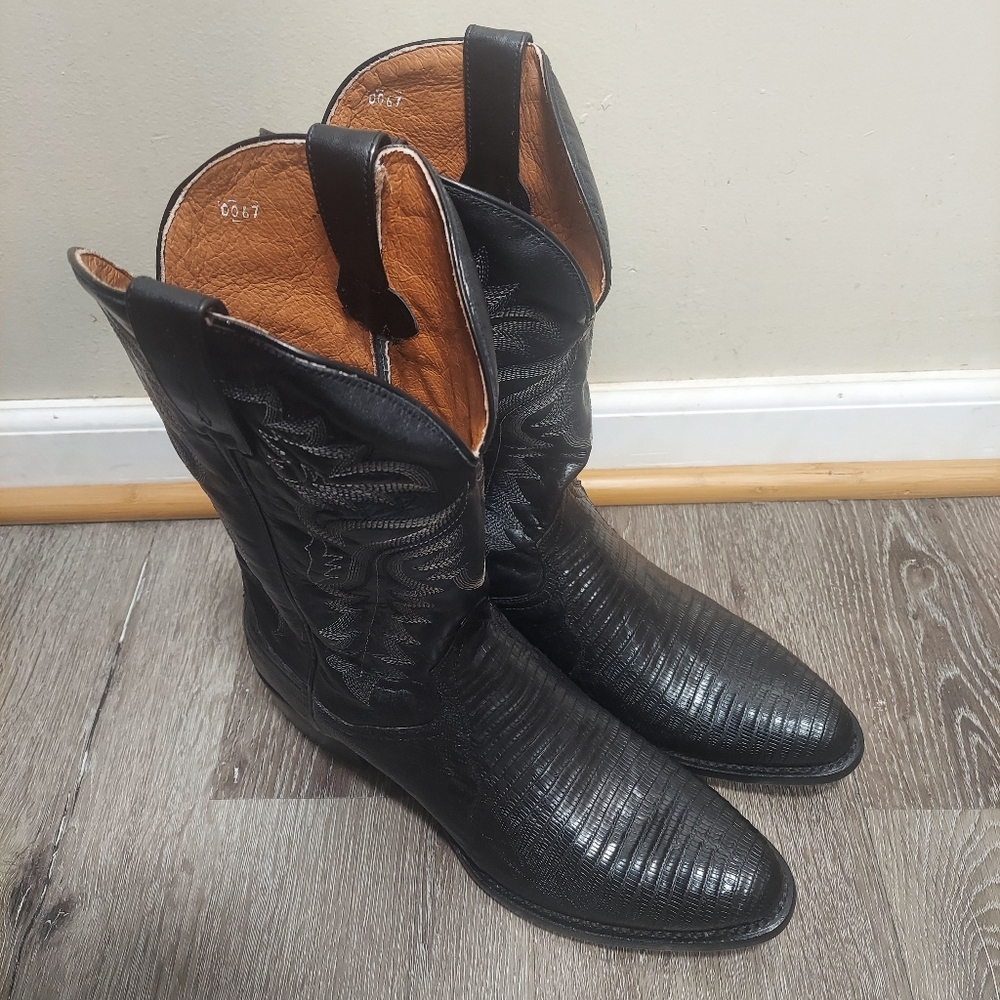 Dan Post Winston Lizard Boots - Size 12D